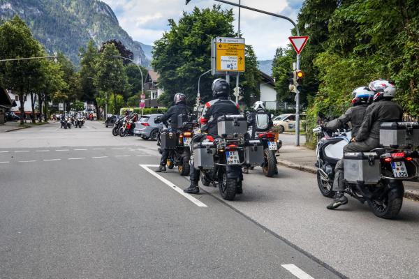 BMW riders in Garmisch-Partenkirchen