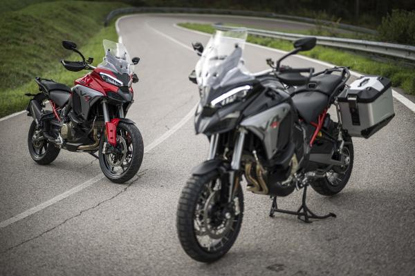 The on road and off-road bikes we used for the launch