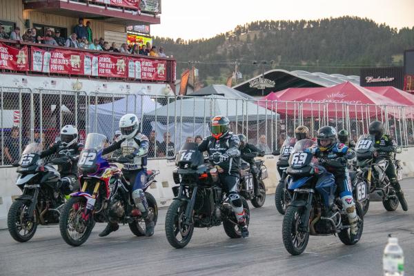 The starting grid at the AFT AdventureTrackers Sturgis TT event