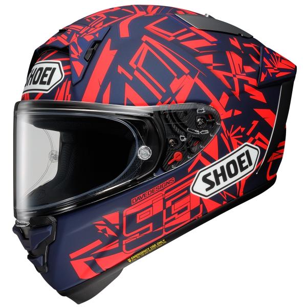 A Marc Marquez replica motorcycle helmet