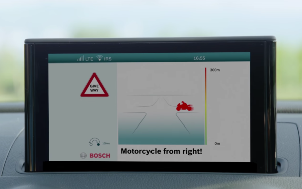 Bosch motorcycle-to-vehicle communication technology