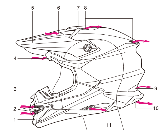 Shoei VFX-WR motorcycle helmet 